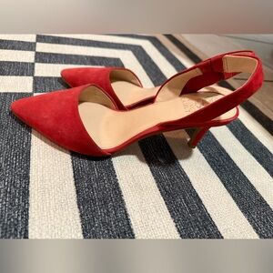 Red Vince Camuto Sling Back Heels